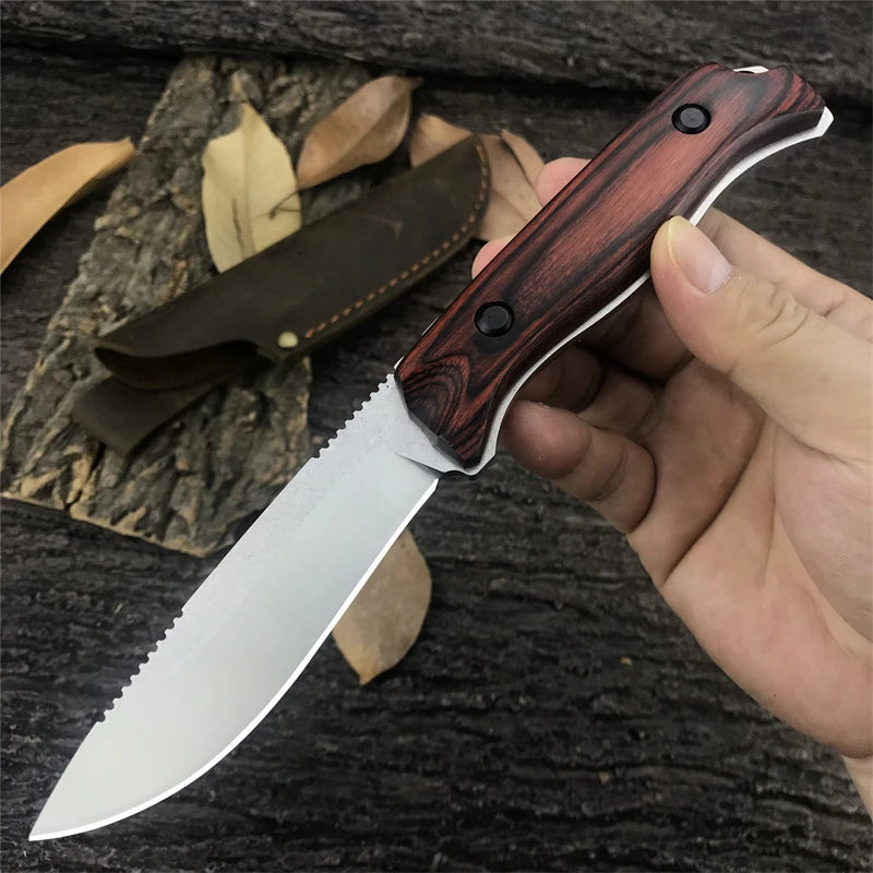 BM 15002/15017 Straight Knife Saddle Mountain Skinner-S30V Steel Outdoor Tactical Hunting Military EDC Pocket Tool Men's Gift