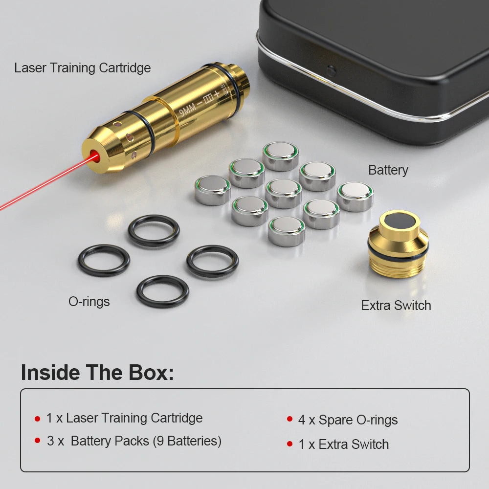 Laser Training Cartridge For Pistol Dry Fire Red Dot Marksmanship