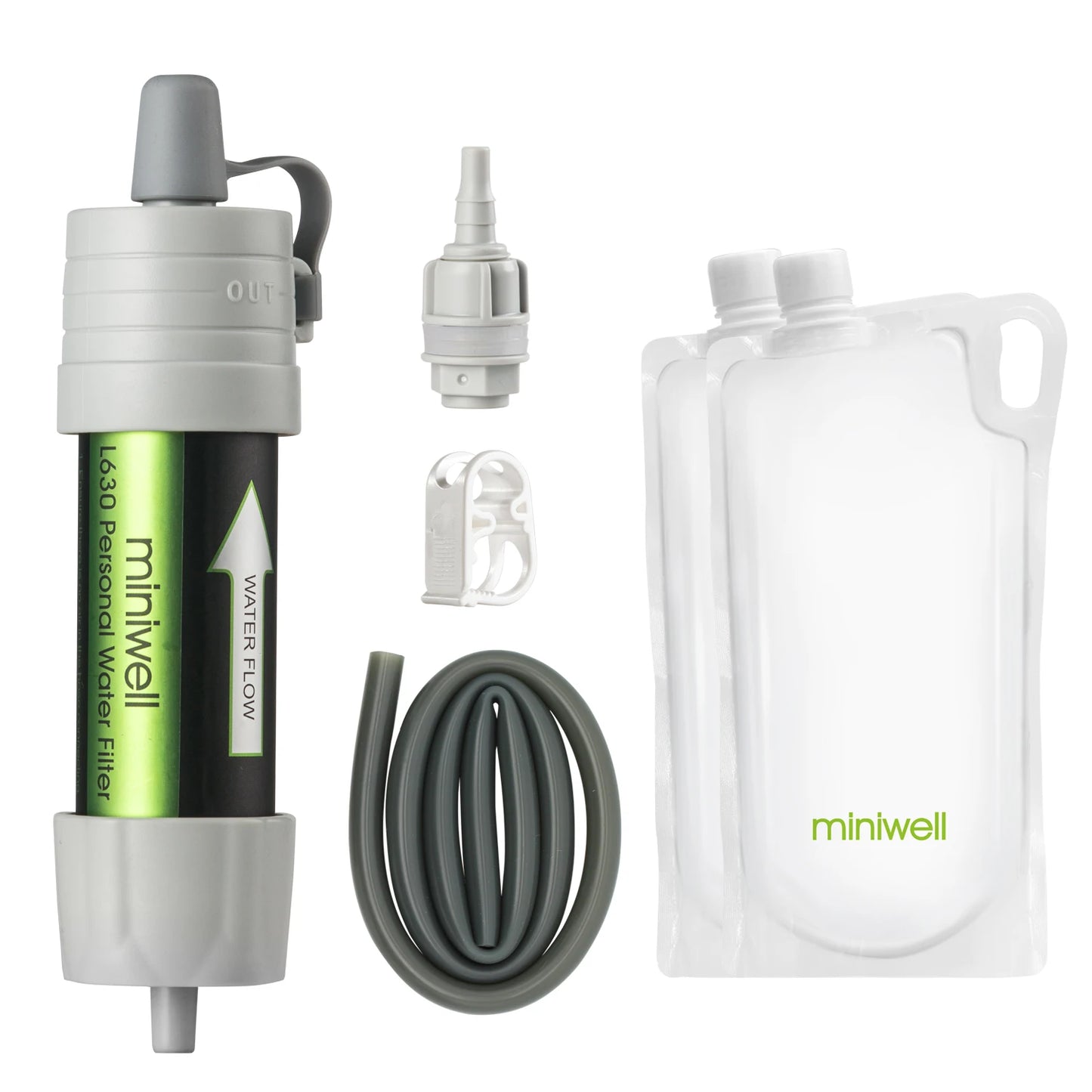 Miniwell Outdoor Portable Survival Water Filter Can Drink Water Directly for Camping Emergency Kit