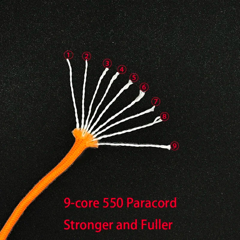 Flyer Tang 9 Core Paracord 550 Cord Survival Rope Kit