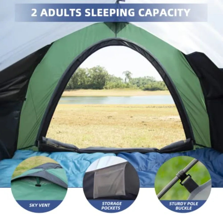Truck Bed Tent Fits 5-6.5 Waterproof PU2000mm Pickup 6.5 Foot Bed Easy Setup 2 People Portable Truck Tents for Camping Hiking F