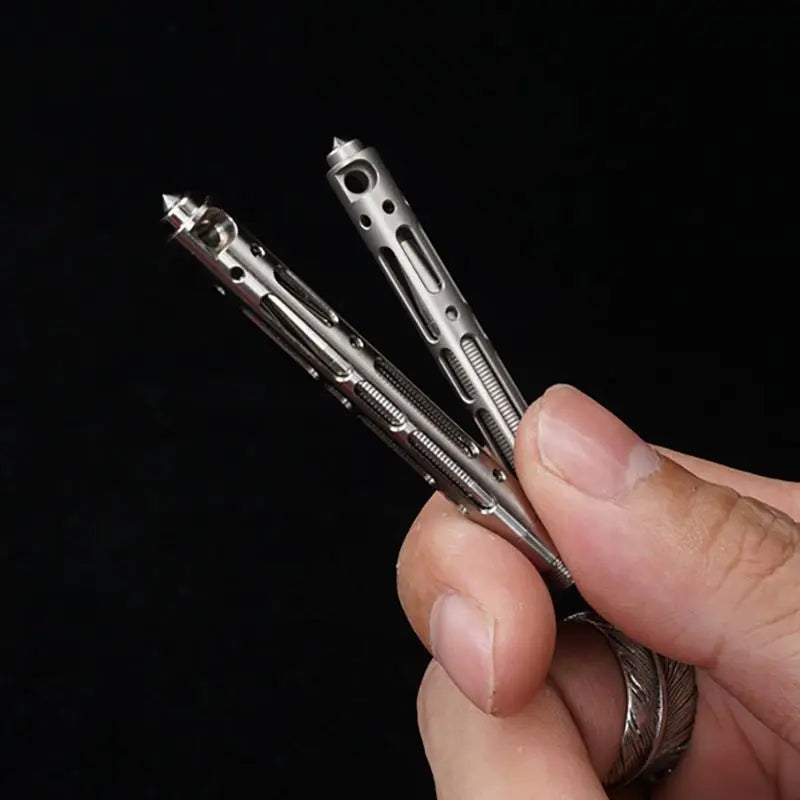 Titanium TC4 Tactical Pen Self Defense Outdoor Tool Keychain Portable Pocket Business Writing Pen Broken Window Tools wepons