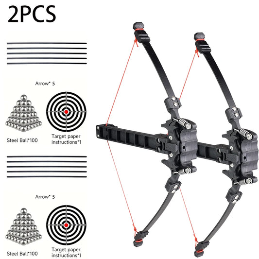 Steel Ball 18 Continuous Firing Compound Bow, Arrow Shooting Dual-purpose Folding Bow and Recurve Bow, Outdoor Shooting Sport