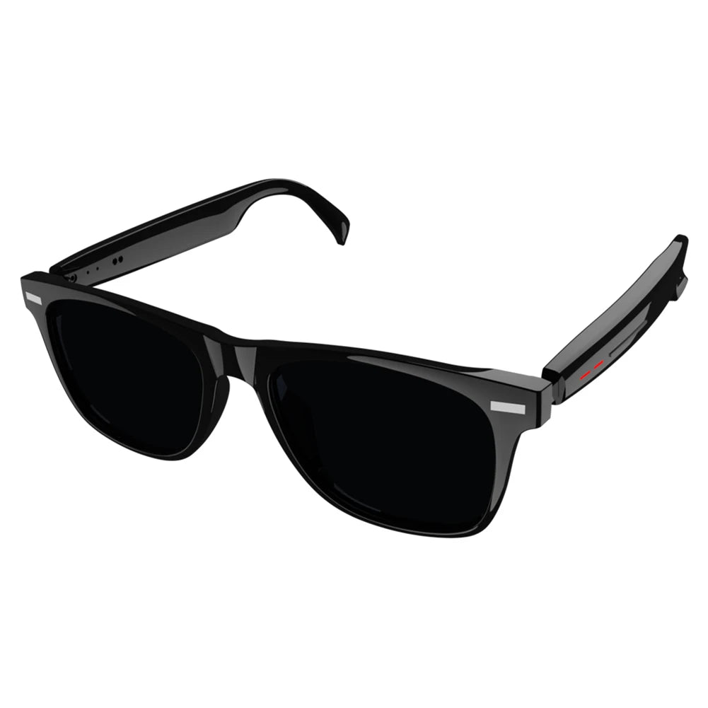 ALLOYSEED Smart Glasses AI Voice Assistant Camera Glasses Open Ear Audio