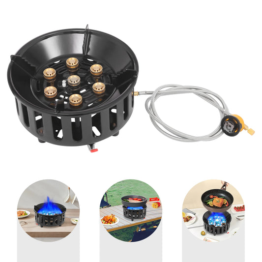 21000W Portable Butane Camping Stove With Adapters
