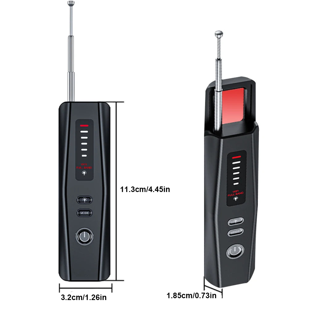 Hidden Bug and Camera Detector 5 Levels Sensitivity Car GPS Bug Mini Search Device Rechargeable Bug Finder Protect Your Privacy