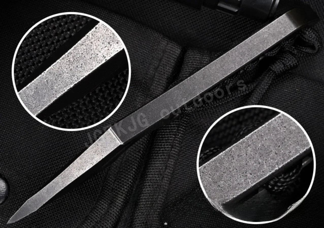 DIY Supplies D2 Steel Outdoor Tactical EDC Knife Survival Tool