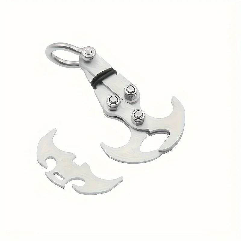 Stainless Steel Folding Grappling Hook For Outdoor Adventures