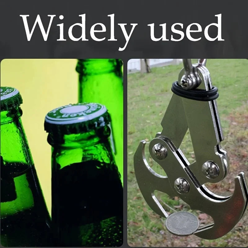 Stainless Steel Folding Grappling Hook For Outdoor Adventures