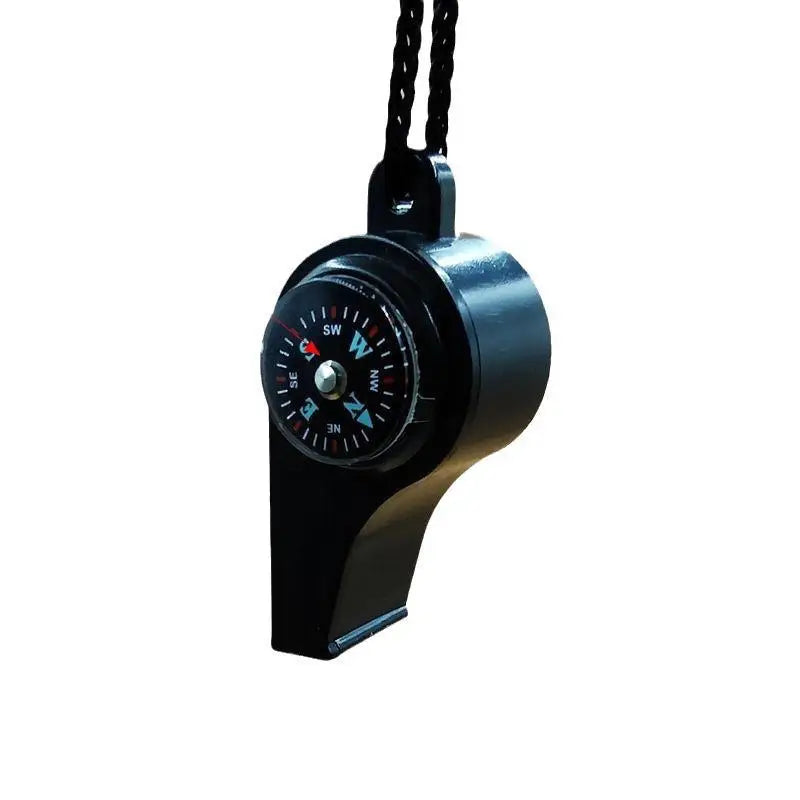 3 in 1 Emergency Survival Whistle Compass Thermometer Referee Cheerleading Whistle Sporting Goods Camping Hiking Outdoor 2030