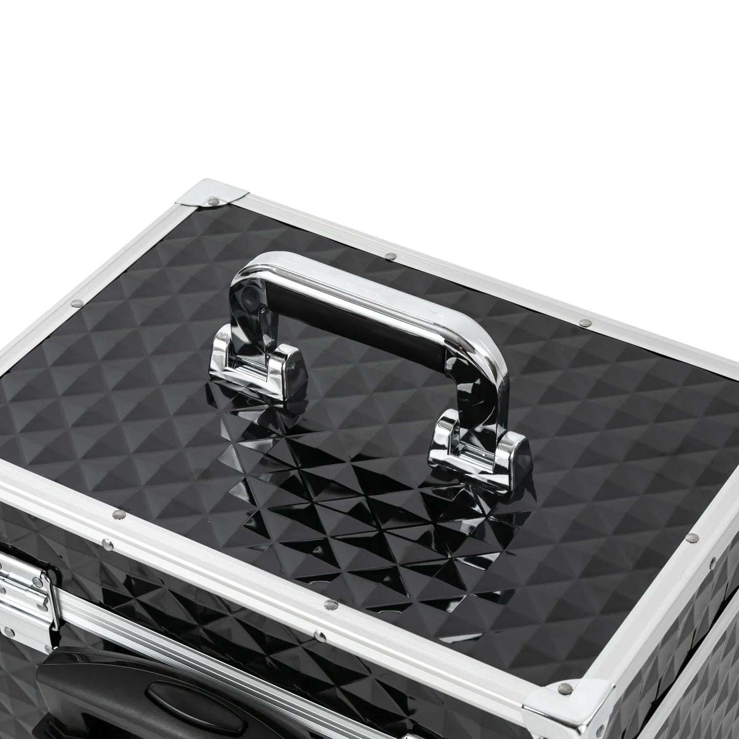 NONECN Cosmetic Organizer Rolling Makeup Case With Sliding Drawers