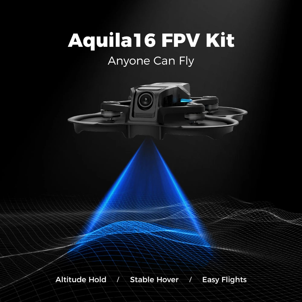 BETAFPV Aquila16 FPV Kit ELRS 2.4G Brushless Racing Drone VR03 Goggles 1102 18000KV 25-350mW VTX Indoor Outdoor Mini Quadcopter