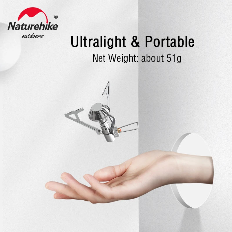Naturehike Gas Stove Tourist Gas Burner Camping Stove Mini Stove Outdoor Picnic Outdoor Ultra Light Hiking Travel Gas Stove