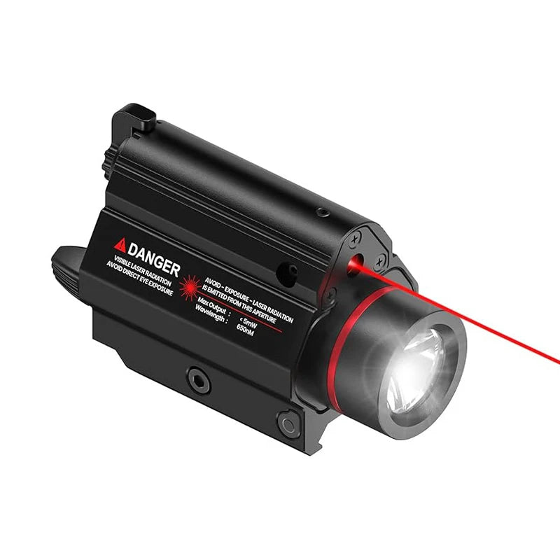 Feyachi Green/Red Laser Light Combo LED 1000 Lumen Weapon Light Flashlight with Picatinny Rail Mount for Pistol Rifle Rechargeab