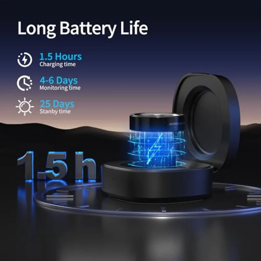 Gen 1 Air AI Smart Ring Fitness/Sleep/Health Tracker for WomenandMen Vibration Reminder No APP Fee 6-Day Battery Life Stress/Te
