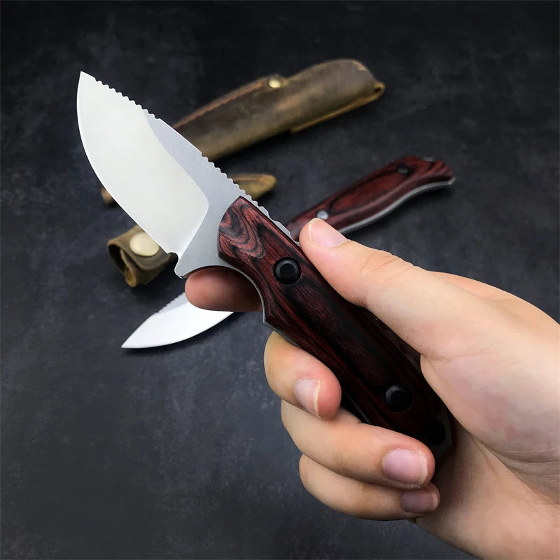 BM 15002/15017 Straight Knife Saddle Mountain Skinner-S30V Steel Outdoor Tactical Hunting Military EDC Pocket Tool Men's Gift