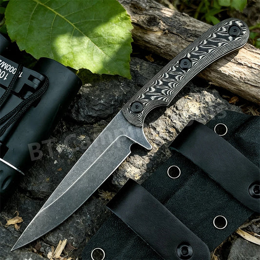 Premium Quality Straight Knife Outdoor Backpacking Hunting Fishing Portable EDC Holiday Gifts Essential Equipment Utility Tool