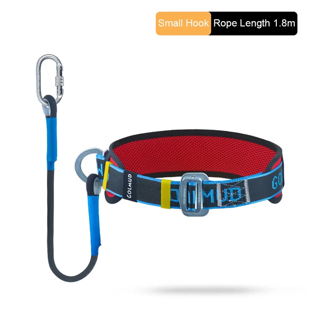 Single Waist Work Safety Belt High-altitude Harness Outdoor Rock Climbing Training Electrician Construction Safe Rope Hook Suits