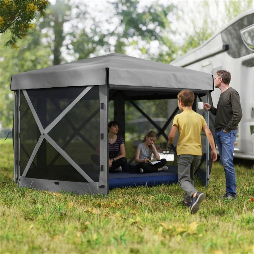 Pop Up Gazebo Canopy Tent Large Space Lightweight for Camping Travel