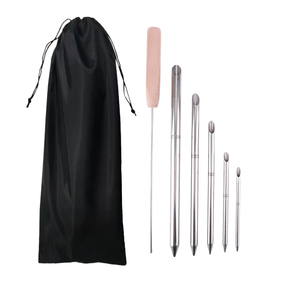Stainless Steel Paracord Braid Needle Set With Marlinspike Smoothing Tools