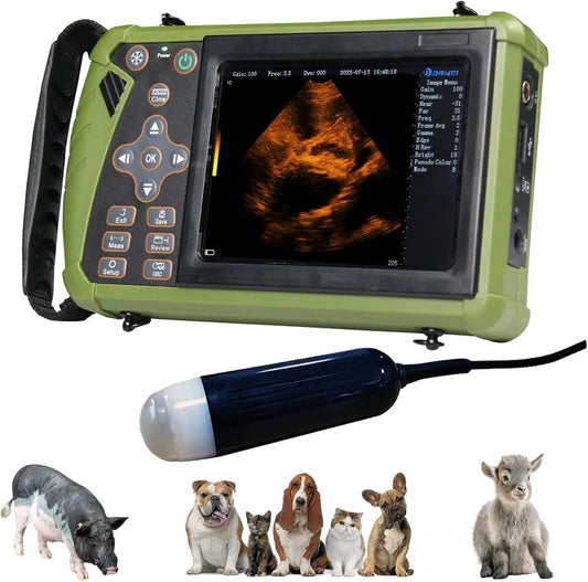 DAWEI Veterinary Ultrasound Scanner for Pregnancy with 3.5MHz Convex Probe