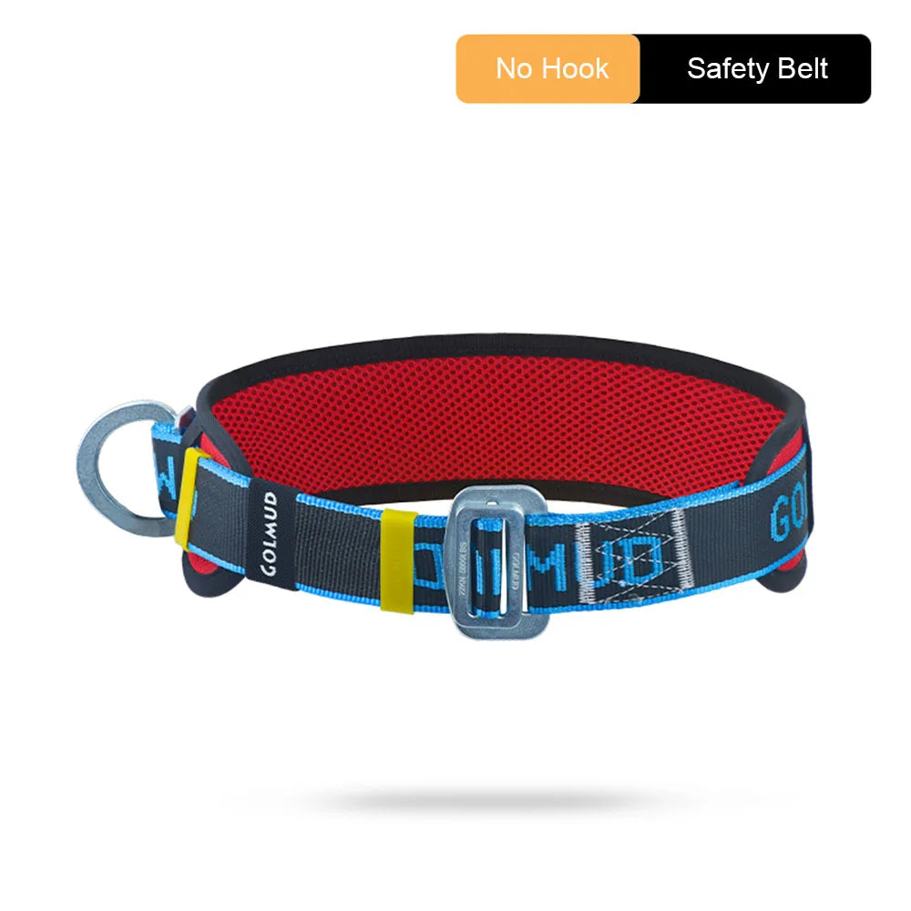 Single Waist Work Safety Belt High-altitude Harness Outdoor Rock Climbing Training Electrician Construction Safe Rope Hook Suits