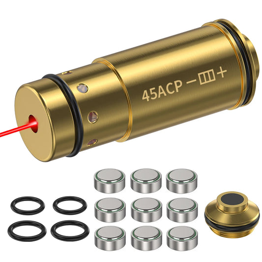 45 ACP Dry Fire Laser Trainer Cartridge Red Dot Laser