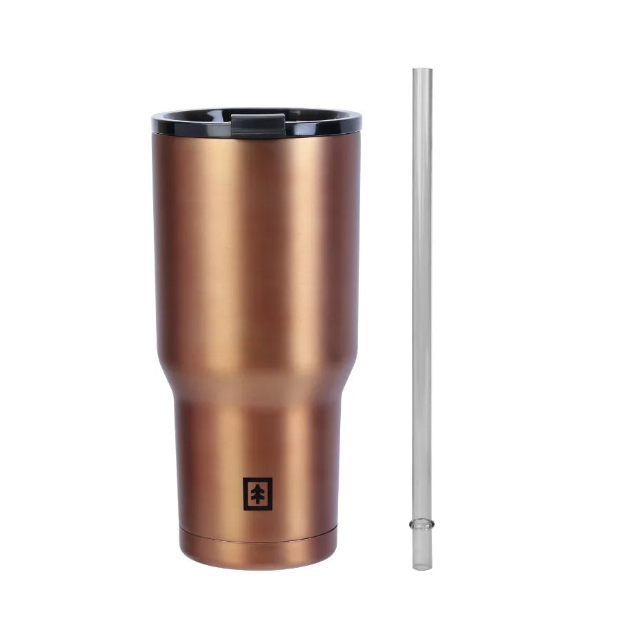 Becher Bronze 30oz Water Bottle Triple-Wall Copper Lined Leak Proof