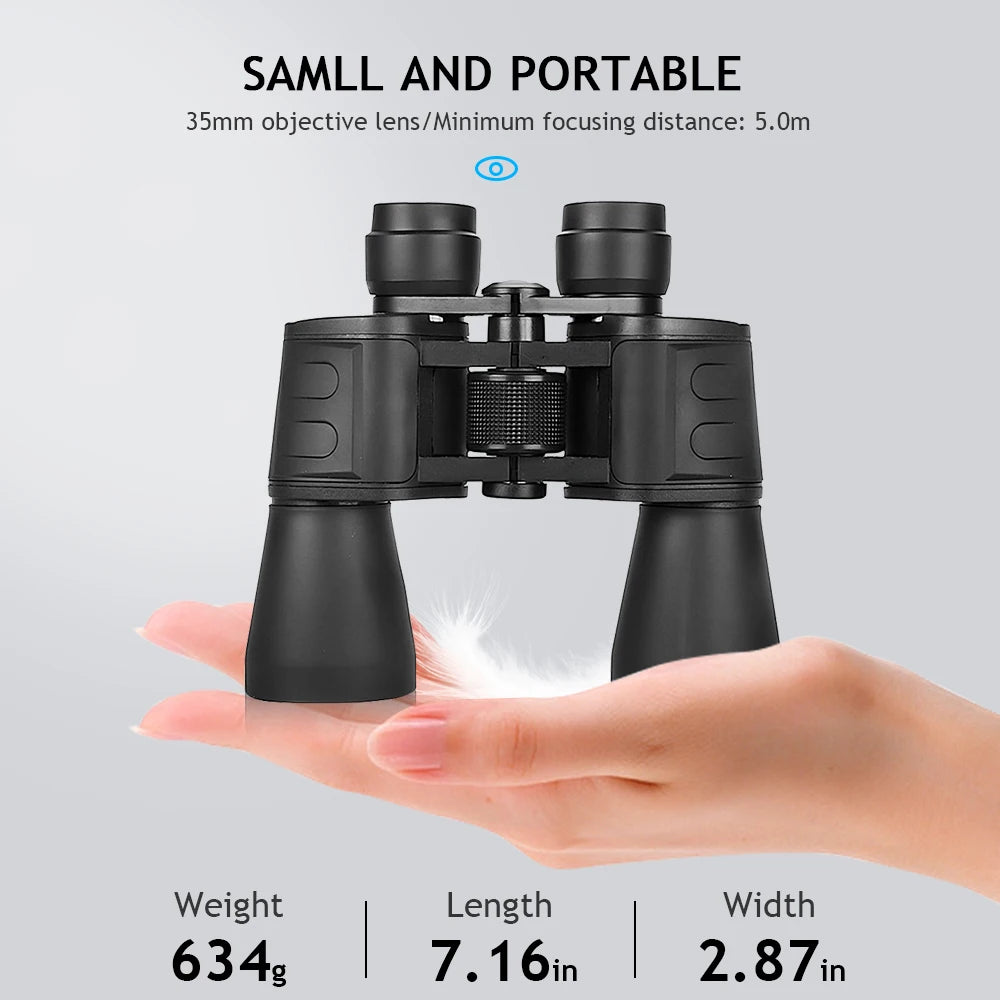 Professional HD Zoom Binoculars With BAK4 Prism Night Vision Waterproof