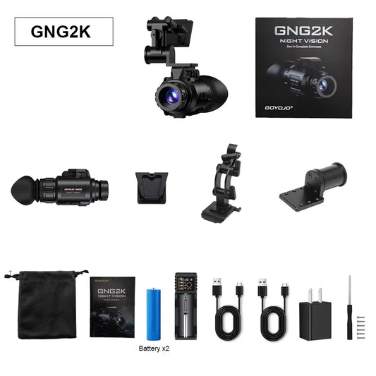 GOYOJO GNG2K Night Vision Monocular Goggles 2688x1520 60Hz Refresh 940nm Wifi infrared digital trail camera for Tactical/Hunting