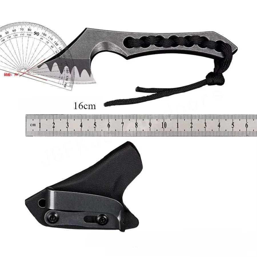 DIY Supplies D2 Steel Outdoor Tactical EDC Knife Survival Tool