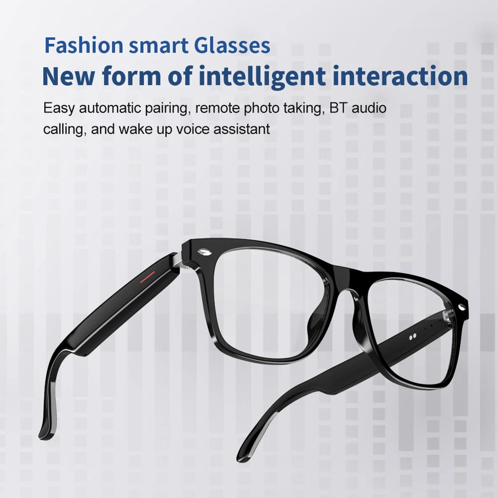 ALLOYSEED Smart Glasses AI Voice Assistant Camera Glasses Open Ear Audio