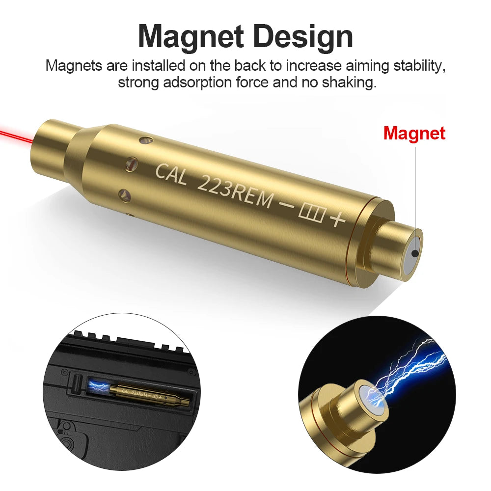 223 Rem Laser Calibration Tool With Magnets