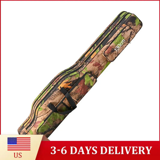 Waterproof Oxford Fishing Pole Storage Bag Tackle Case
