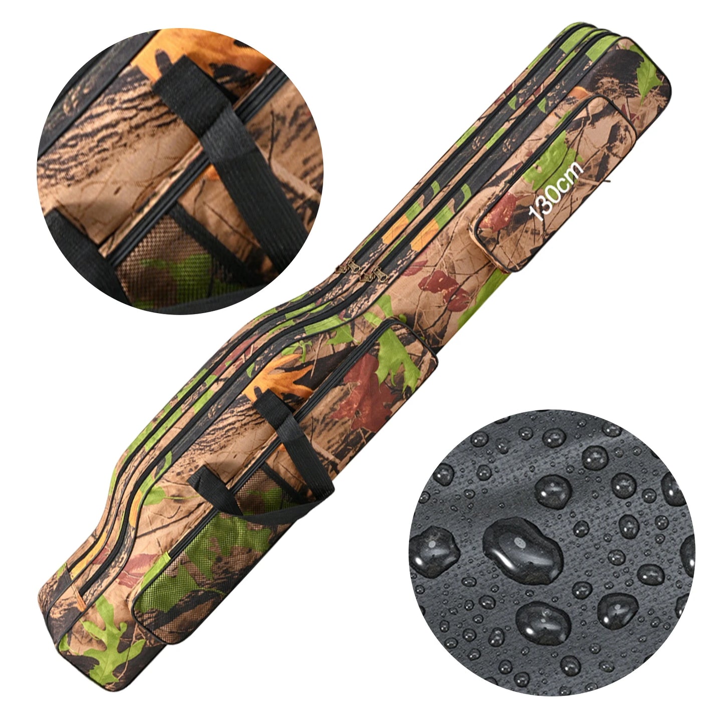 Waterproof Oxford Fishing Pole Storage Bag Tackle Case