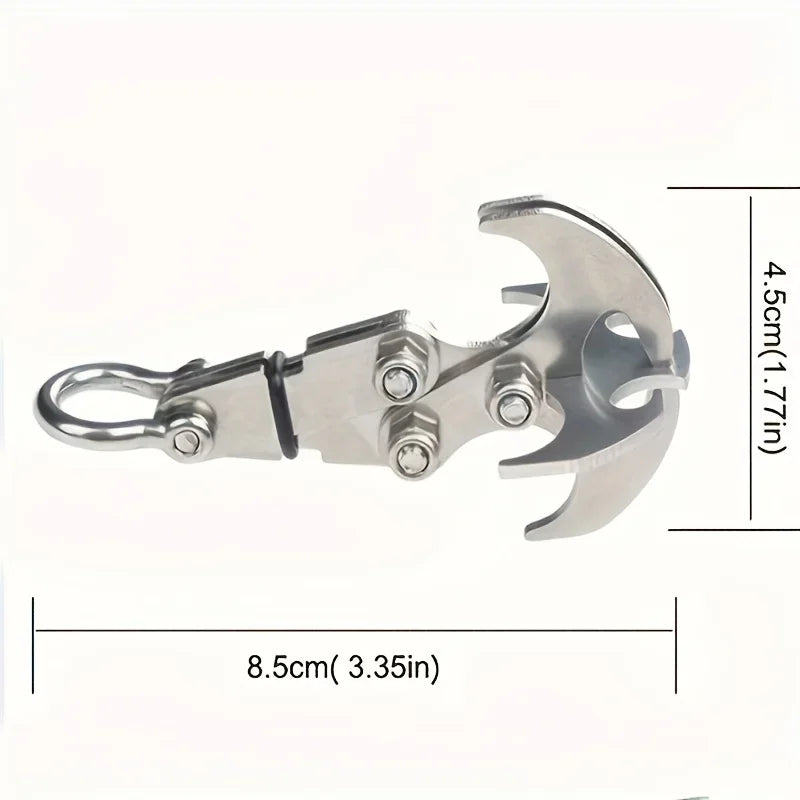 Stainless Steel Folding Grappling Hook For Outdoor Adventures