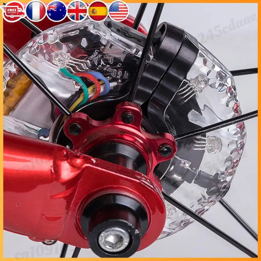 Colorful Bicycle Spoke Lights 300mAh Bike Hub Spoke Lamp USB Rechargeable Waterproof Universal Cycling Accessories
