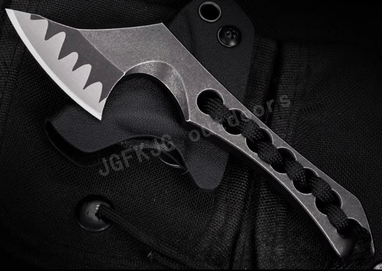 DIY Supplies D2 Steel Outdoor Tactical EDC Knife Survival Tool