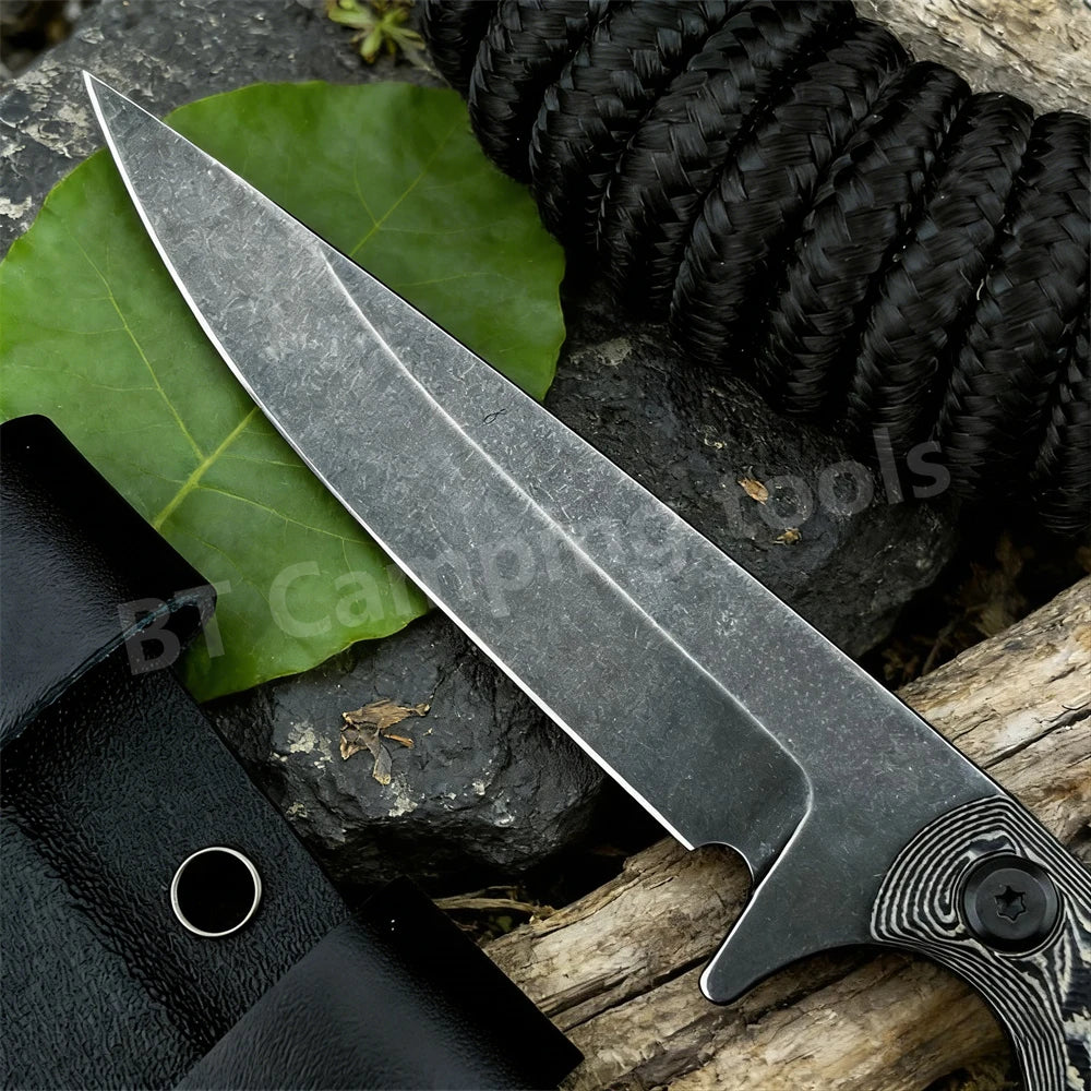 Premium Quality Straight Knife Outdoor Backpacking Hunting Fishing Portable EDC Holiday Gifts Essential Equipment Utility Tool