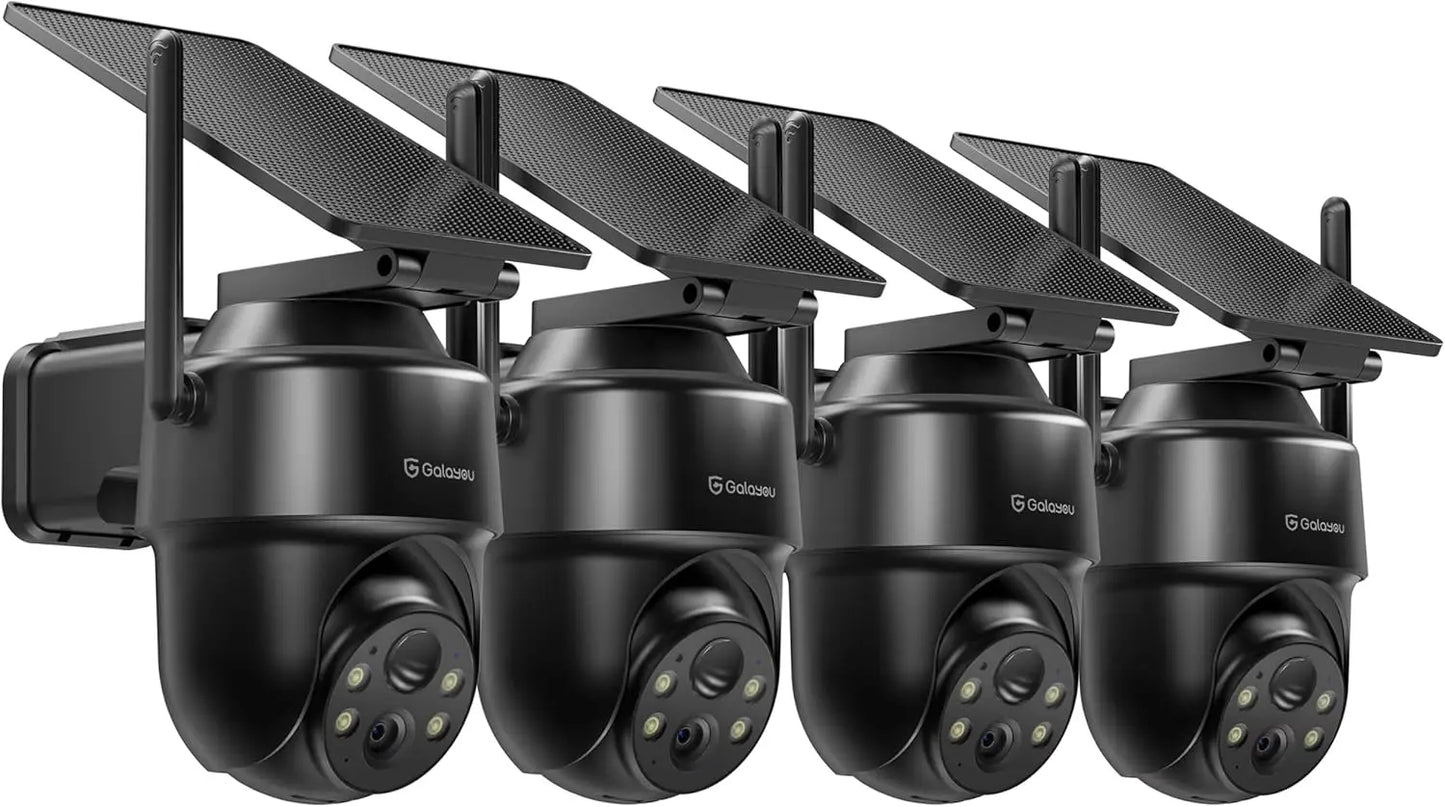Wireless Outdoor Security Camera 2K Resolution Night Vision Alexa