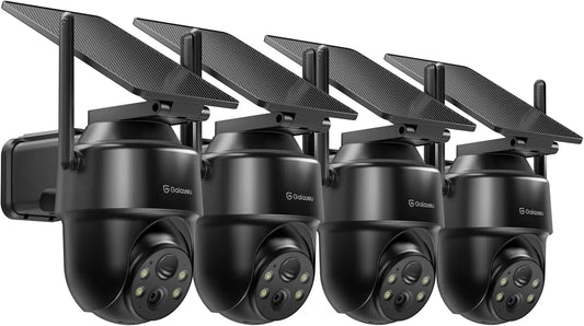 Wireless Outdoor Security Camera 2K Resolution Night Vision Alexa