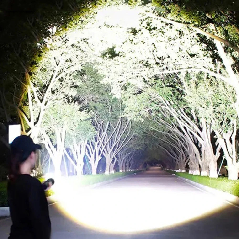 XHP50 Flashlight 800LM COB LED Outdoor Lantern 1200mAh Type-C USB Rechargeable IPX4 Waterproof Camping Fishing Lighting