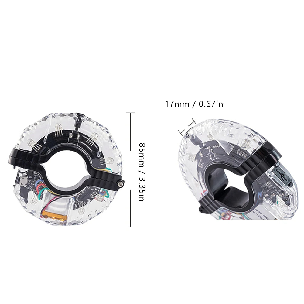 Colorful Bicycle Spoke Lights 300mAh Bike Hub Spoke Lamp USB Rechargeable Waterproof Universal Cycling Accessories